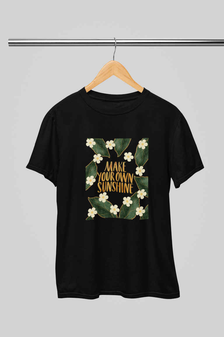 Make your own sunshine organic cotton t-shirt